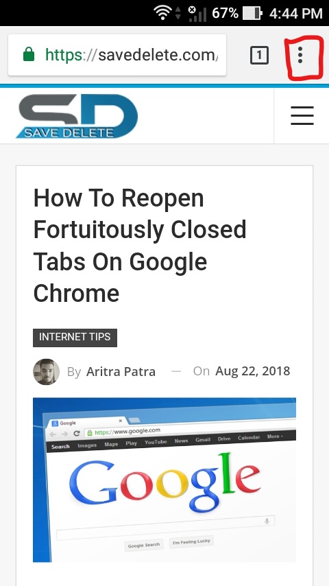 android google chrome