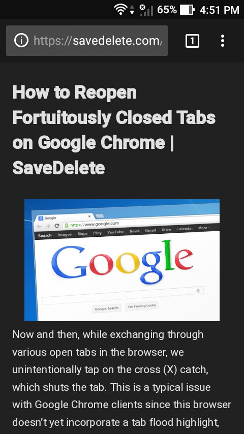 andorid google chrome