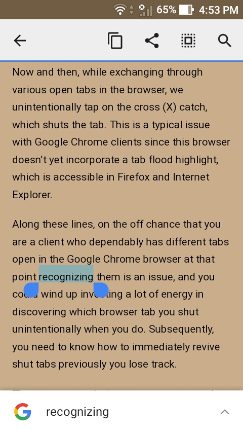 andorid google chrome