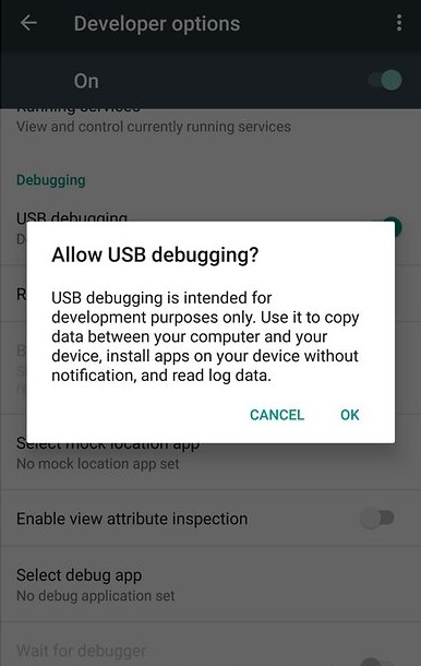 usb debugging
