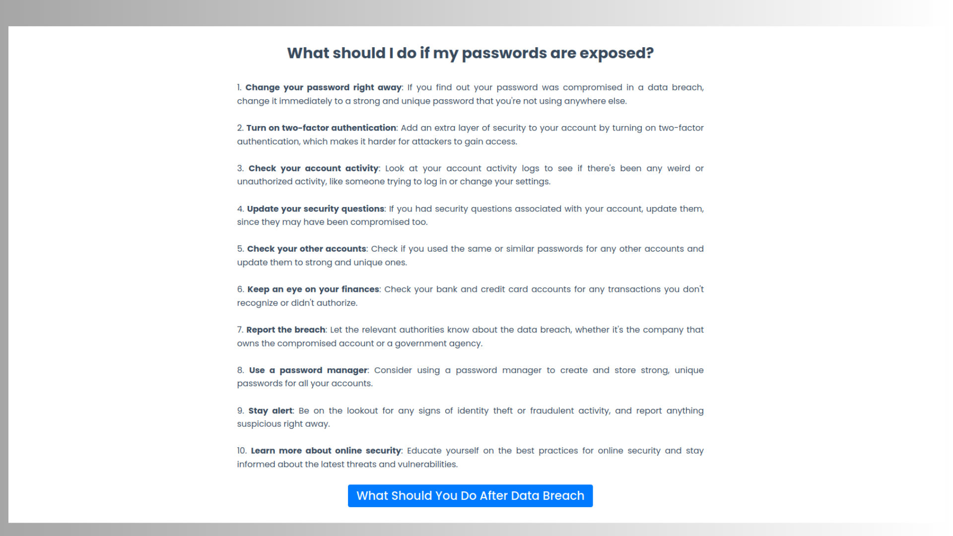 password