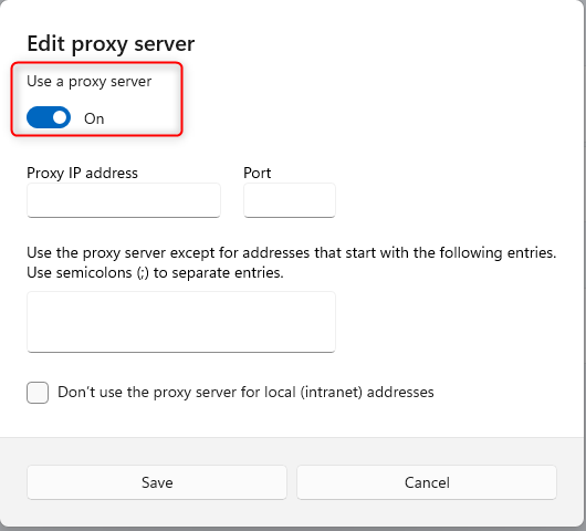 edit a proxy