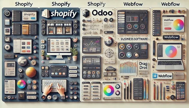 Which Platform Wins? Shopify vs Odoo vs Webflow for 2025