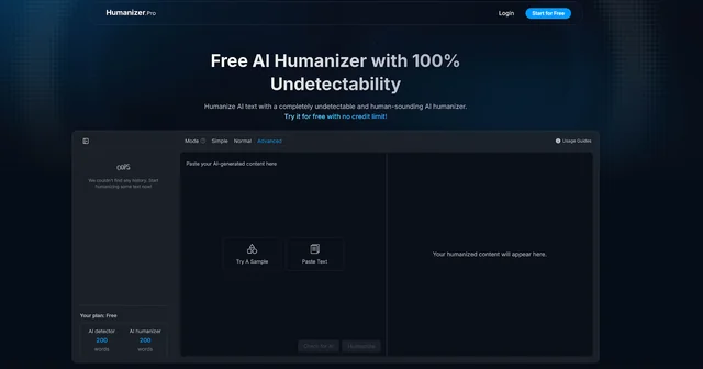 Humanizer Pro: Advanced AI Humanization Technology to Bypass Detection