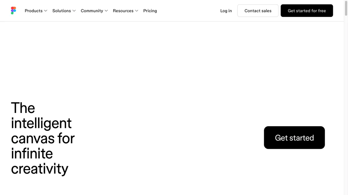 Figma homepage