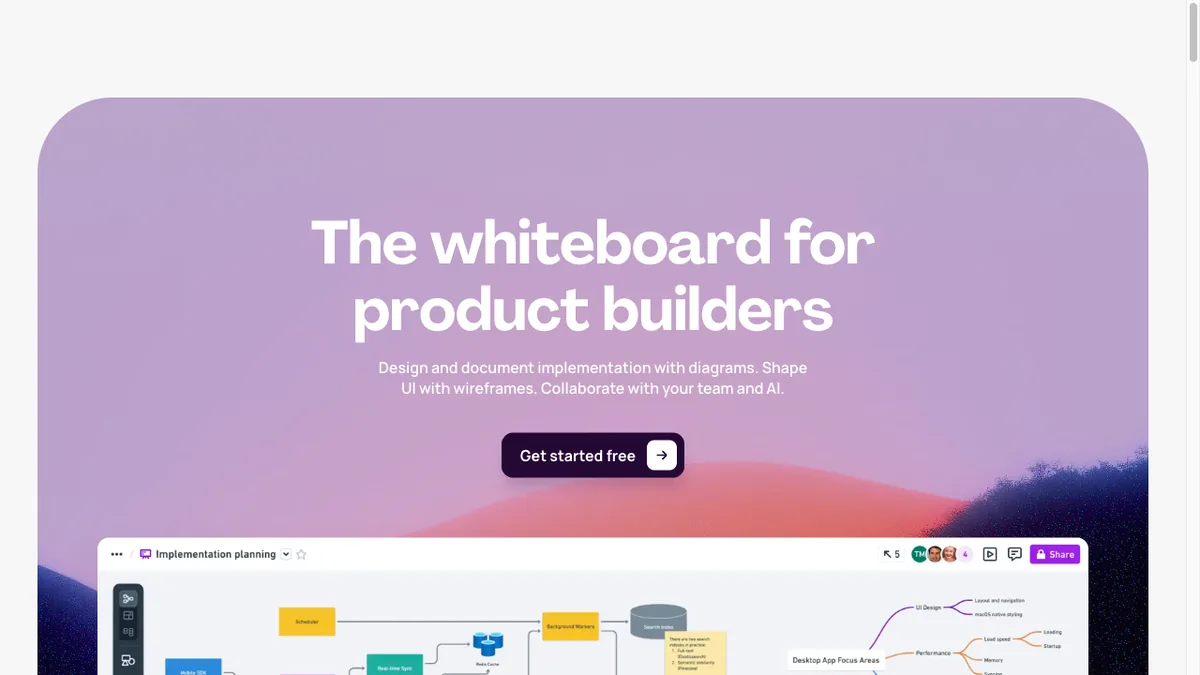 Whimsical homepage