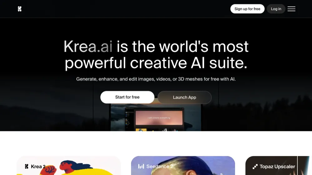 Krea AI AI design tool