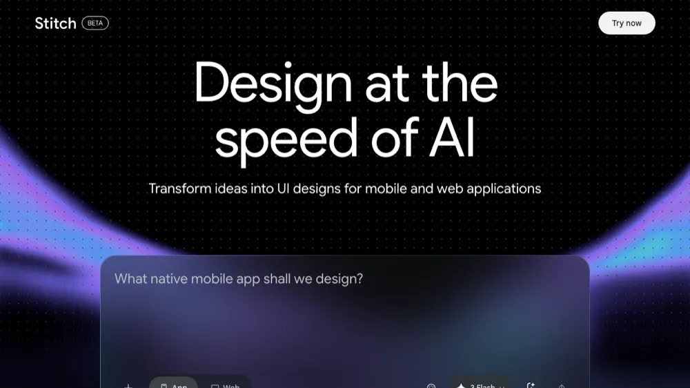 Google Stitch AI design tool
