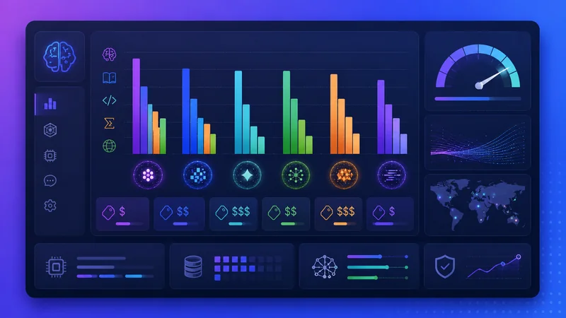 Bar chart comparing AI model benchmark scores and pricing for June 2026