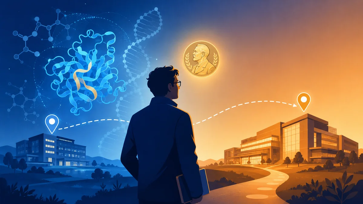 Nobel-winning AI scientist moving from Google DeepMind to Anthropic, with a protein-folding motif
