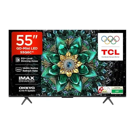 TCL 55" QD-Mini LED Google TV 4K UHD, 55Q6C