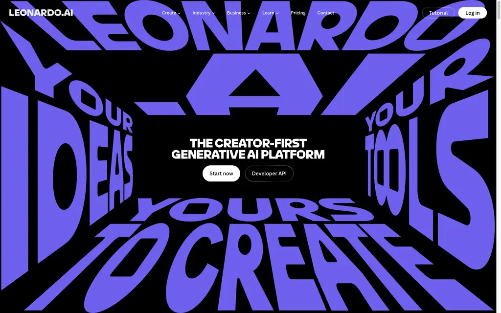 leonardo ai interface screenshot