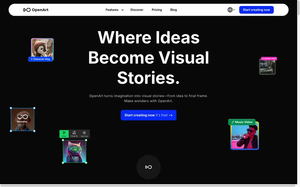 openart interface screenshot