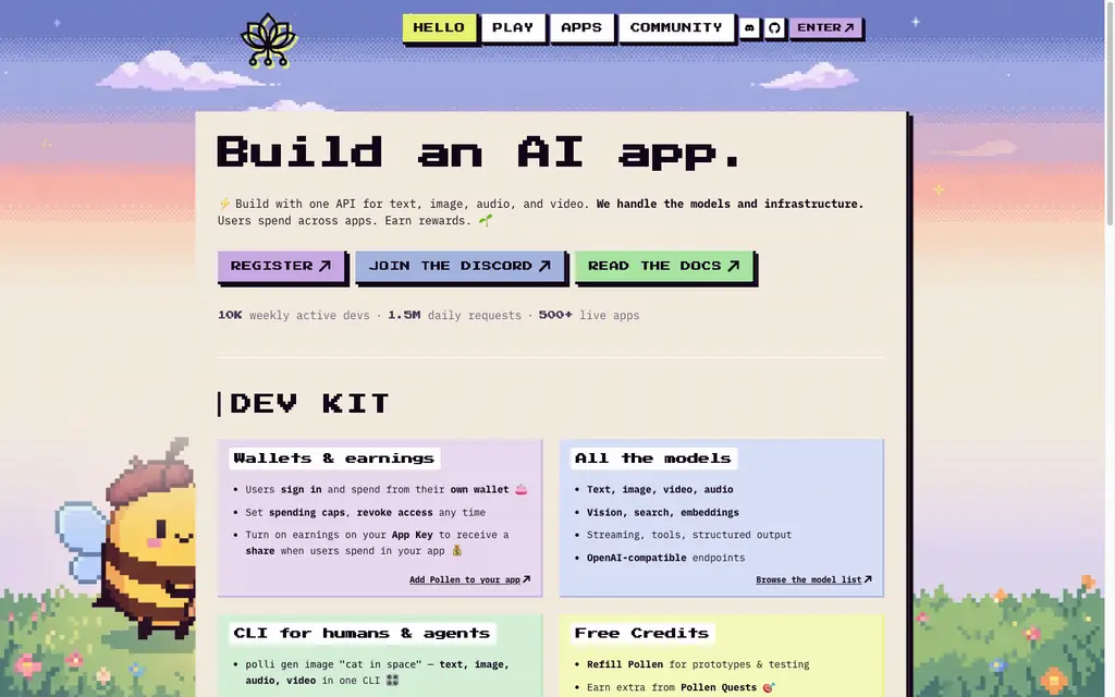 pollinations interface screenshot