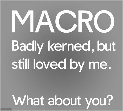 macro free fonts