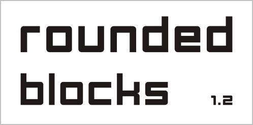 rounded-blocks free fonts