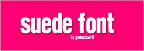 suede-font free fonts