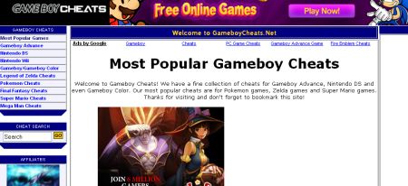 Game Cheat Code Websites