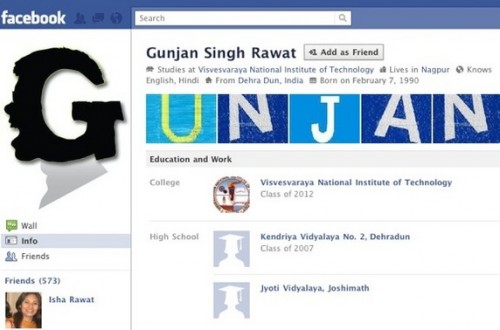 Facebook Profile Page Design