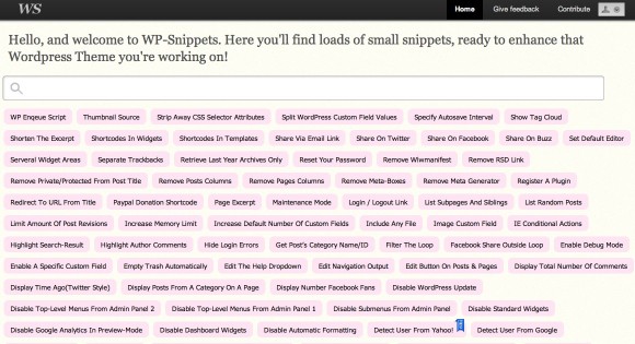 WP Snippets
