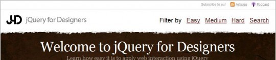 jQuery Tutorial Websites