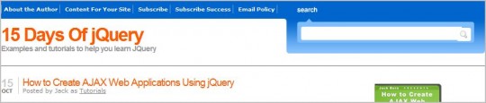 jQuery Tutorial Websites