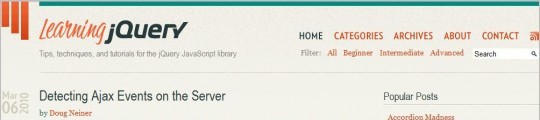 jQuery Tutorial Websites