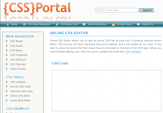 cssportal Online CSS Editors