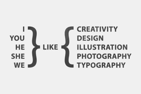 I Like Typography Design Wallpaper