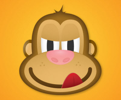 face of a greedy monkey 35 (More) Adobe Illustrator Cartoon Character Tutorials