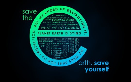 Wallpaper: salmanarif - Save the Earth. SAVE YOURSELF.