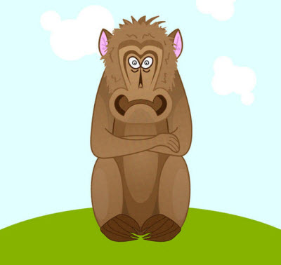 vector monkey 35 (More) Adobe Illustrator Cartoon Character Tutorials
