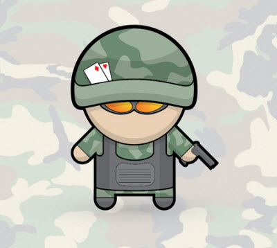 vector soldier 35 (More) Adobe Illustrator Cartoon Character Tutorials