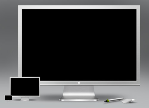 monitor 60 High Quality Photoshop PSD Files For Designers