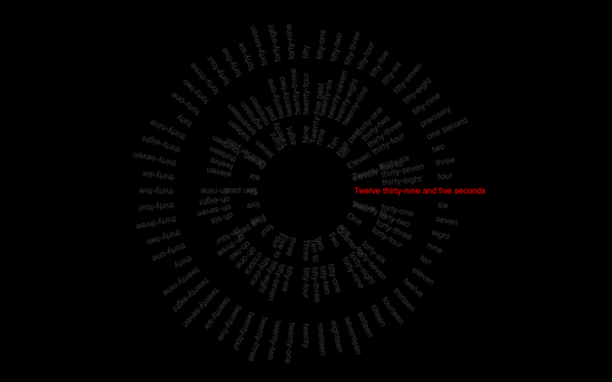 Word Clock Screensaver