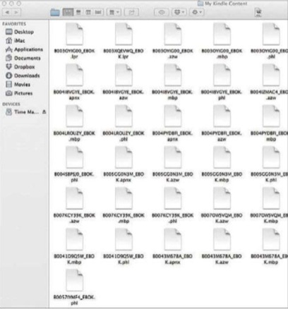 my kindle content on mac screenshot
