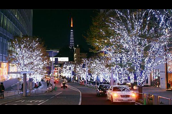 Christmas lights in Kobe