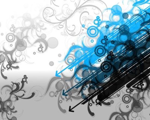 Keynote Black And Blue Abstract Template