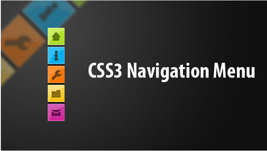 CSS3 Minimalistic Navigation Menu