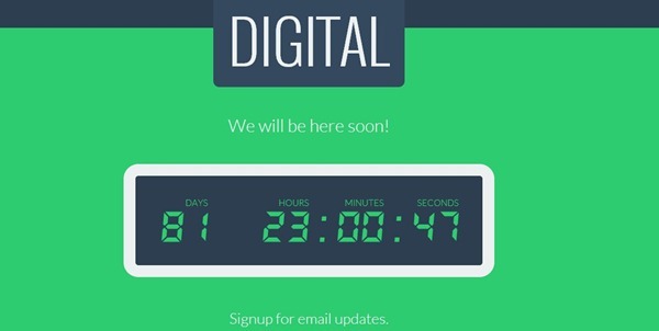 Digital – Coming Soon Template