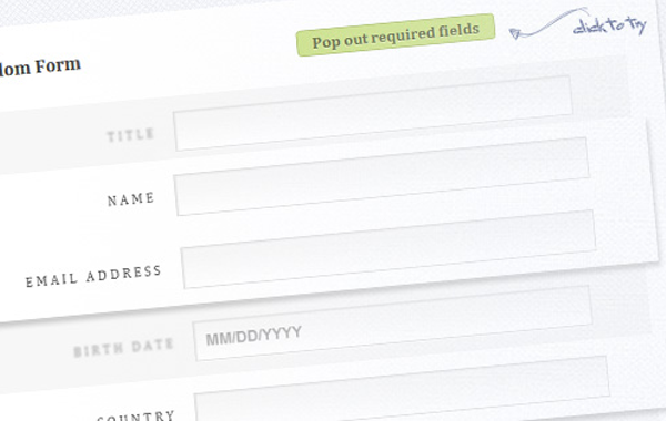 Enhance Required Form Fields using CSS3