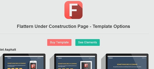 Flattern – Responsive Coming Soon Template