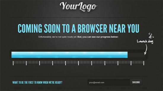 HTML5 Coming Soon Template