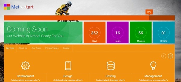 MetroStart – Responsive Coming Soon Template