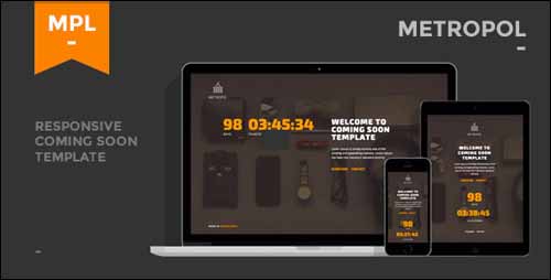 Metropol – Responsive Coming Soon Template