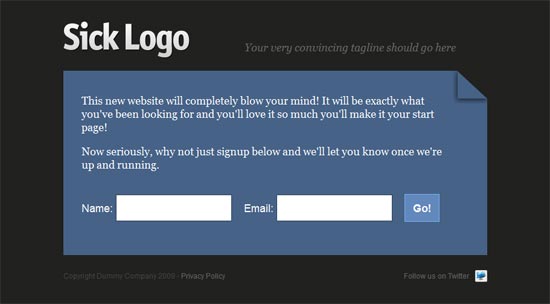 Simple Coming Soon Page HTML