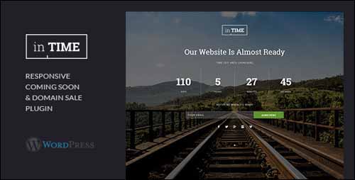 inTime – Domain Sale & Coming Soon WordPressPlugin