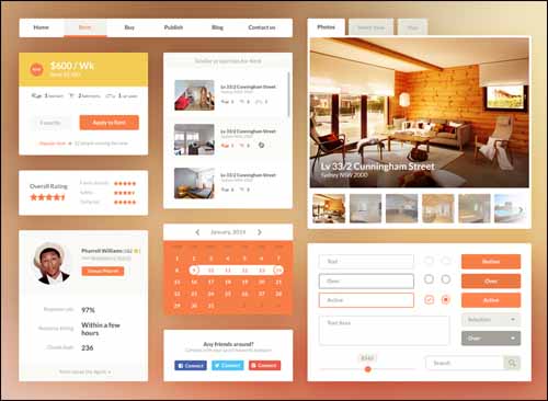 Free-UI-Kit-PSD-Real-Estate-Booking