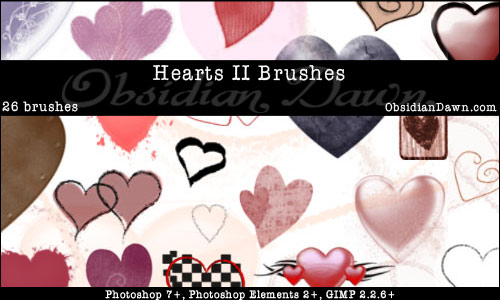 Hearts Brushes by Obsidian – Part 2