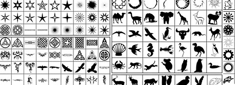 Various Photoshop Custom Shapes